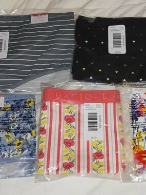 6 CACIQUE WOMEN'S PLUS COTTON HIGH LEG BRIEF SIZE 18-20